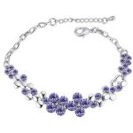  Blumenarmband, Tansanit