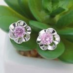  Blumenförmiges Schmuckset, Rosa