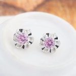  Blumenförmiges Schmuckset, Rosa