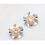  Blumenförmiges Schmuckset, Champagner