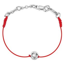    Kordelarmband, rotes Rhodium, verziert mit Swarovski-Kristallen