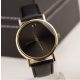 Herrenarmbanduhr, moderner Look, schwarz