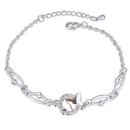    Schmetterlingsarmband, Kristall, verziert mit Swarovski-Kristallen