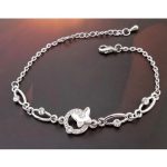  Schmetterlingsarmband, Kristall, verziert mit Swarovski-Kristallen