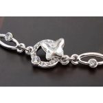  Schmetterlingsarmband, Kristall, verziert mit Swarovski-Kristallen