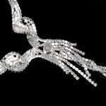  Gedrehtes Schmuckset, silberfarben