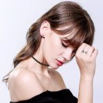  Damen-Ehering, Edelstahl, Silber, Größe 9