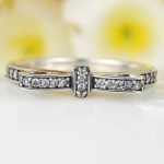 Silberring mit Schleifenmotiv, Größe 9