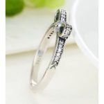 Silberring mit Schleifenmotiv, Größe 9