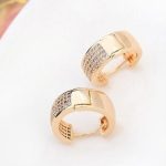  Creolen, funkelndes Gold