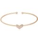 Armband mit Herzmuster, funkelndes Gold