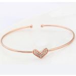  Armband mit Herzmuster, Roségold, Roségold