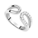  Wassertropfenförmiger Ring, Kristall, 7,5