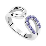  Wassertropfenförmiger Ring, Tansanit, 6,5