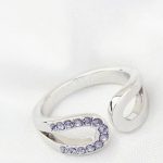  Wassertropfenförmiger Ring, Tansanit, 6,5