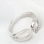  Wassertropfenförmiger Ring, Kristall, 6,5