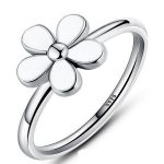 Blumen-Silberring, 8