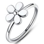 Blumen-Silberring, 6