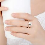 Blumen-Silberring, 6