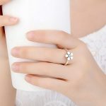 Blumen-Silberring, 8