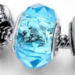  Versilbertes Perlenarmband, Türkis