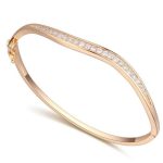  Ovales Armband, Roségold, Roségold