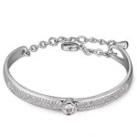  Klassisches Armband, Rhodium