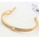 Klassisches Armband, funkelndes Gold