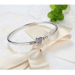 Silberarmband mit Herzmotiv, 17 cm