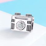 Ezüst charm, fényképezőgép