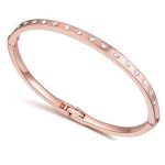  Klassisches ovales Armband, Roségold, Roségold