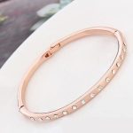  Klassisches ovales Armband, Roségold, Roségold