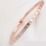  Klassisches ovales Armband, Roségold, Roségold