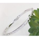  Klassisches ovales Armband, Rhodium