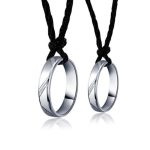 Silberner Ehering, Damen, Größe 7