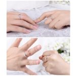 Silberner Ehering, Damen, Größe 8