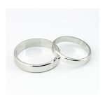 Silberner Ehering für Herren, Größe 8