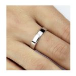 Silberner Ehering für Herren, Größe 8