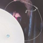  Unsichtbare Halskette, Aquamarin, verziert mit Swarovski-Kristallen