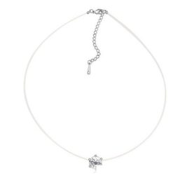    Unsichtbare Halskette, Kristall, verziert mit Swarovski-Kristallen