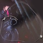  Unsichtbare Halskette, Kristall, verziert mit Swarovski-Kristallen