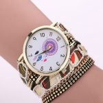  Damenarmbanduhr im mexikanischen Stil, beige