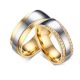  Damen-Ehering, Edelstahl, Gold, Größe 7