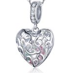  Silberner Herzanhänger mit Zirkonsteinen