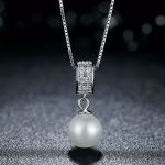 Ezüst nyaklánc gyöngymedállal