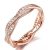 Geflochtener Silberring, Roségold, Roségold, 8
