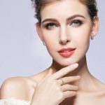 Geflochtener Silberring, Weiß, 7