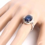  Stimmungsring, ovaler Stein, Vintage, Retro-Stil, größenverstellbar