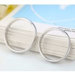 Ezüst női karikagyűrű, 8-as méret