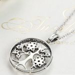 Silberne Lebensbaum-Halskette